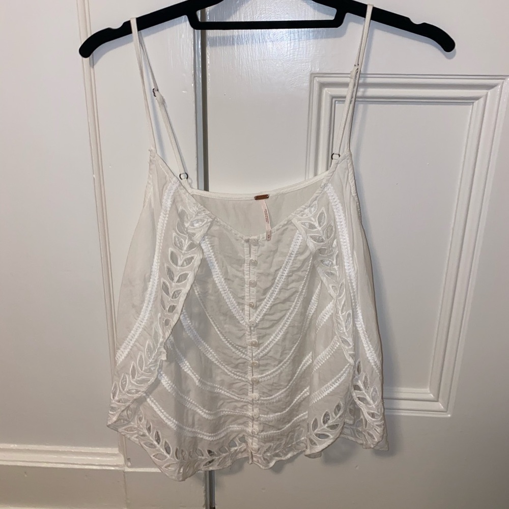 Free People White Tank Too